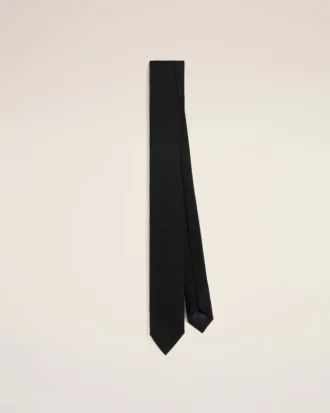 Corbata de seda granadina negra