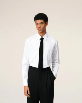 Corbata de seda granadina negra