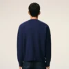 Cárdigan azul de cuello redondo Ami de Coeur Cardigan de lana