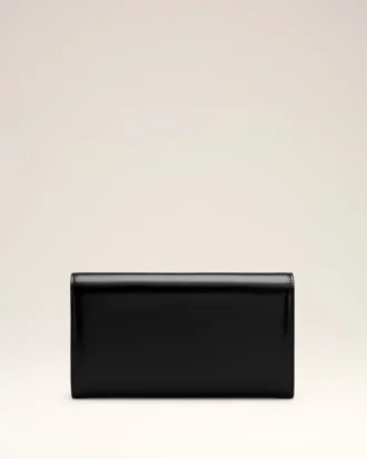 Cuero de vaca negro Cartera Paris Paris Continental