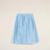 Falda midi Corolla de algodón azul Falda midi Corolla de algodón azul