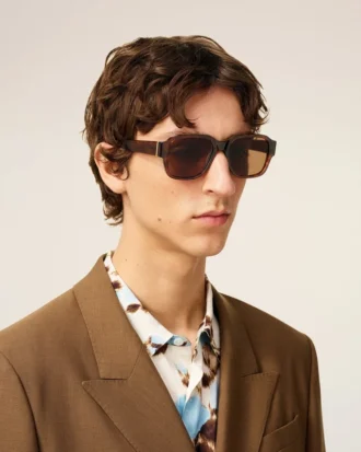 Gafas de sol de acetato marrón 75006