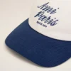 Gorra Ami Paris de algodón bicolor azul y blanco Gorra Ami Paris de algodón bicolor azul y blanco