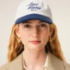 Gorra Ami Paris de algodón bicolor azul y blanco Gorra Ami Paris de algodón bicolor azul y blanco