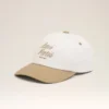 Gorra Ami Paris de algodón bicolor beige y blanco Gorra Ami Paris de algodón bicolor beige y blanco