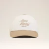 Gorra Ami Paris de algodón bicolor beige y blanco Gorra Ami Paris de algodón bicolor beige y blanco