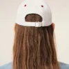 Gorra Ami Paris de algodón bicolor rojo y blanco Gorra Ami Paris de algodón bicolor rojo y blanco