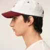 Gorra Ami Paris de algodón bicolor rojo y blanco Gorra Ami Paris de algodón bicolor rojo y blanco