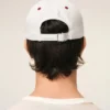 Gorra Ami Paris de algodón bicolor rojo y blanco Gorra Ami Paris de algodón bicolor rojo y blanco