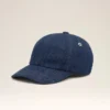 Gorra con parche lateral Ami Paris de denim azul Gorra con parche lateral Ami Paris de denim azul