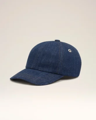 Gorra con parche lateral Ami Paris de denim azul