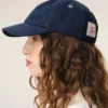Gorra con parche lateral Ami Paris de denim azul Gorra con parche lateral Ami Paris de denim azul
