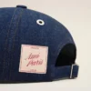 Gorra con parche lateral Ami Paris de denim azul Gorra con parche lateral Ami Paris de denim azul