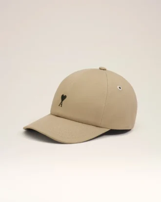 Gorra de algodón beige con bordado «Ami de Coeur»