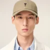 Gorra de algodón beige con bordado «Ami de Coeur» Gorra de algodón beige con bordado «Ami de Coeur»