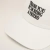 Gorra de algodón blanco con bordado «Thank You for Being a Friend» Gorra de algodón blanco con bordado «Thank You for Being a Friend»