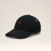 Gorra de algodón con bordado Ami de Coeur en negro Gorra de algodón con bordado Ami de Coeur en negro