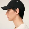 Gorra de algodón con bordado Ami de Coeur en negro Gorra de algodón con bordado Ami de Coeur en negro