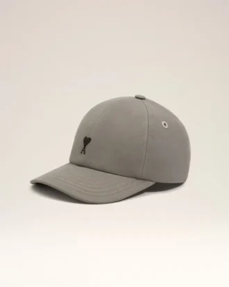 Gorra de algodón gris con bordado «Ami de Coeur»