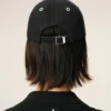 Gorra de algodón negro con parche de fieltro Ami de Coeur Gorra de algodón negro con parche de fieltro Ami de Coeur