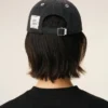 Gorra de denim negro con parche lateral Ami Paris Gorra de denim negro con parche lateral Ami Paris