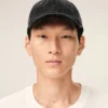 Gorra de denim negro con parche lateral Ami Paris Gorra de denim negro con parche lateral Ami Paris