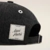 Gorra de denim negro con parche lateral Ami Paris Gorra de denim negro con parche lateral Ami Paris