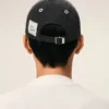 Gorra de denim negro con parche lateral Ami Paris Gorra de denim negro con parche lateral Ami Paris