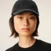 Gorra de denim negro con parche lateral Ami Paris Gorra de denim negro con parche lateral Ami Paris