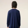 Jersey Ami de Coeur Sweater de cuello redondo en lana fina azul