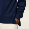 Jersey Ami de Coeur Sweater de cuello redondo en lana fina azul