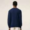 Jersey Ami de Coeur Sweater de cuello redondo en lana fina azul