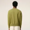 Jersey Ami de Coeur Sweater de cuello redondo en lana y algodón verde