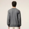 Jersey de cuello redondo de lana fina gris Ami de Coeur Sweater