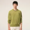 Jersey de cuello redondo de lana verde Ami de Coeur Sweater