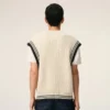 Jersey sin mangas Ami de Coeur Sweater de lana acanalada en blanco