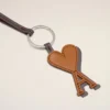 Llavero Ami de Coeur de piel marrón Llavero Ami de Coeur de piel marrón