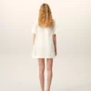 Minivestido trapecio de seda blanca Minivestido trapecio de seda blanca