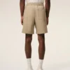 Pantalones cortos Ami de Coeur de algodón beige con cintura elástica Pantalones cortos Ami de Coeur de algodón beige con cintura elástica