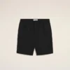 Pantalones cortos Ami de Coeur de algodón negro con cintura elástica