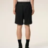 Pantalones cortos Ami de Coeur de algodón negro con cintura elástica