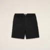 Pantalones cortos Ami de Coeur de nailon negro con cintura elástica y tachuelas