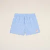 Pantalones cortos de rayas azules de algodón Pantalones cortos de rayas azules de algodón