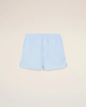 pantalones cortos elsticos de algodn azul 1 330x413 - Pantalones cortos el&aacute;sticos de algod&oacute;n azul