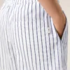 Pantalones cortos elásticos de algodón blanco Pantalones cortos elásticos de algodón blanco