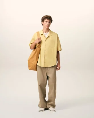 Pantalones de trabajo de algodón beige