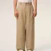 Pantalones de trabajo de algodón beige Pantalones de trabajo de algodón beige