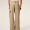 Pantalones de trabajo de algodón beige Pantalones de trabajo de algodón beige