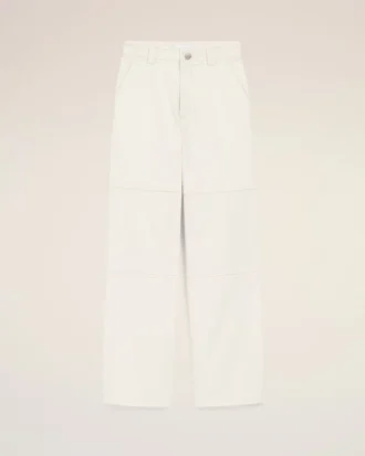 Pantalones de trabajo de algodón blanco