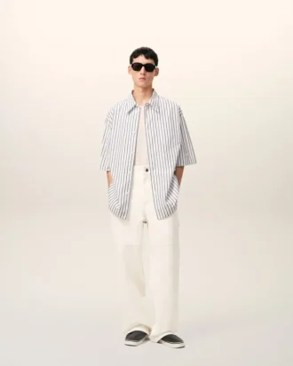 Pantalones de trabajo de algodón blanco
